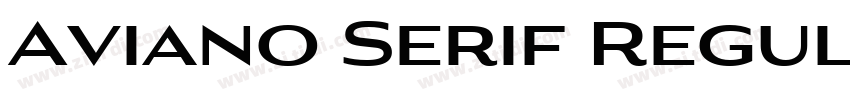 Aviano Serif Regular字体转换